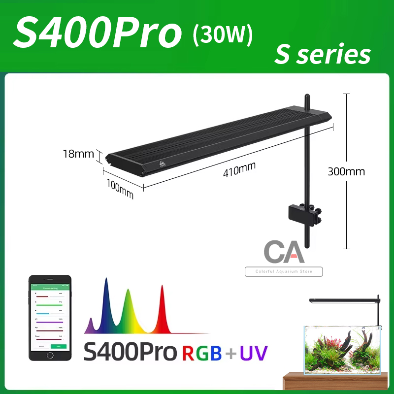 Aquarium Plant Nursery - WEEK AQUA S Series RGB+UV Full