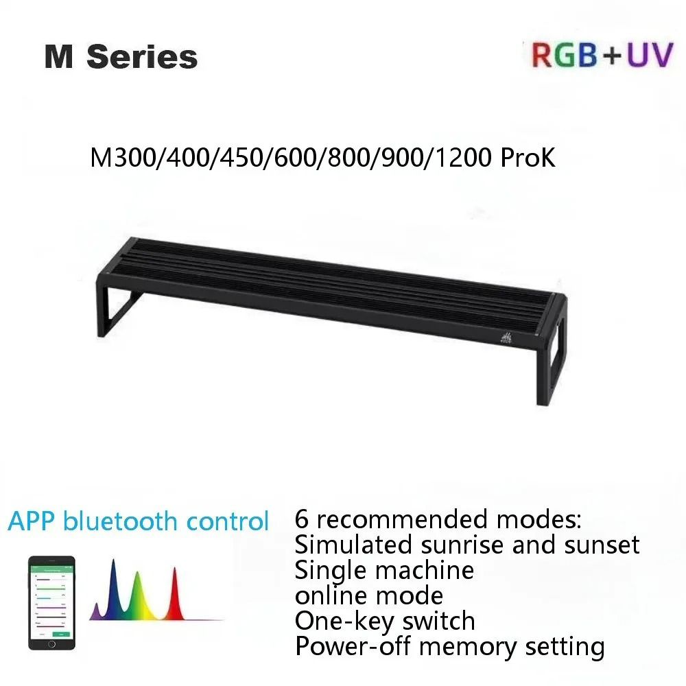Aquarium Plant Growth Light - Week Aqua M Series RGB+UV Water