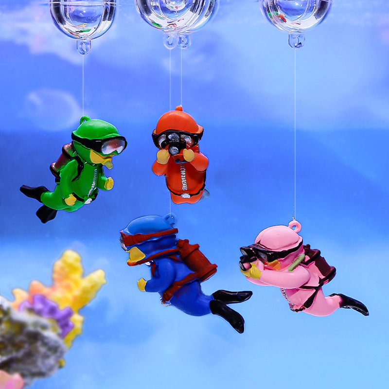 Fish Tank Diver Ornaments Land - đánh giá và giá Aquarium Plant Rings
