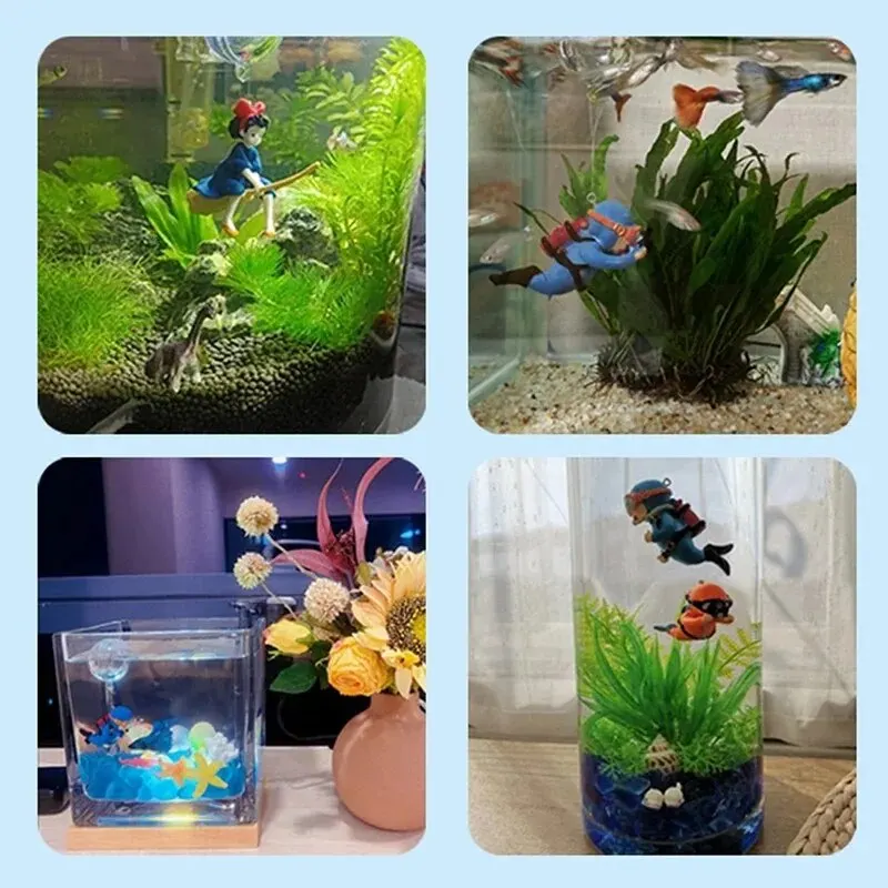 Fish Tank Diver Ornaments Land - đánh giá và giá Aquarium Plant Rings