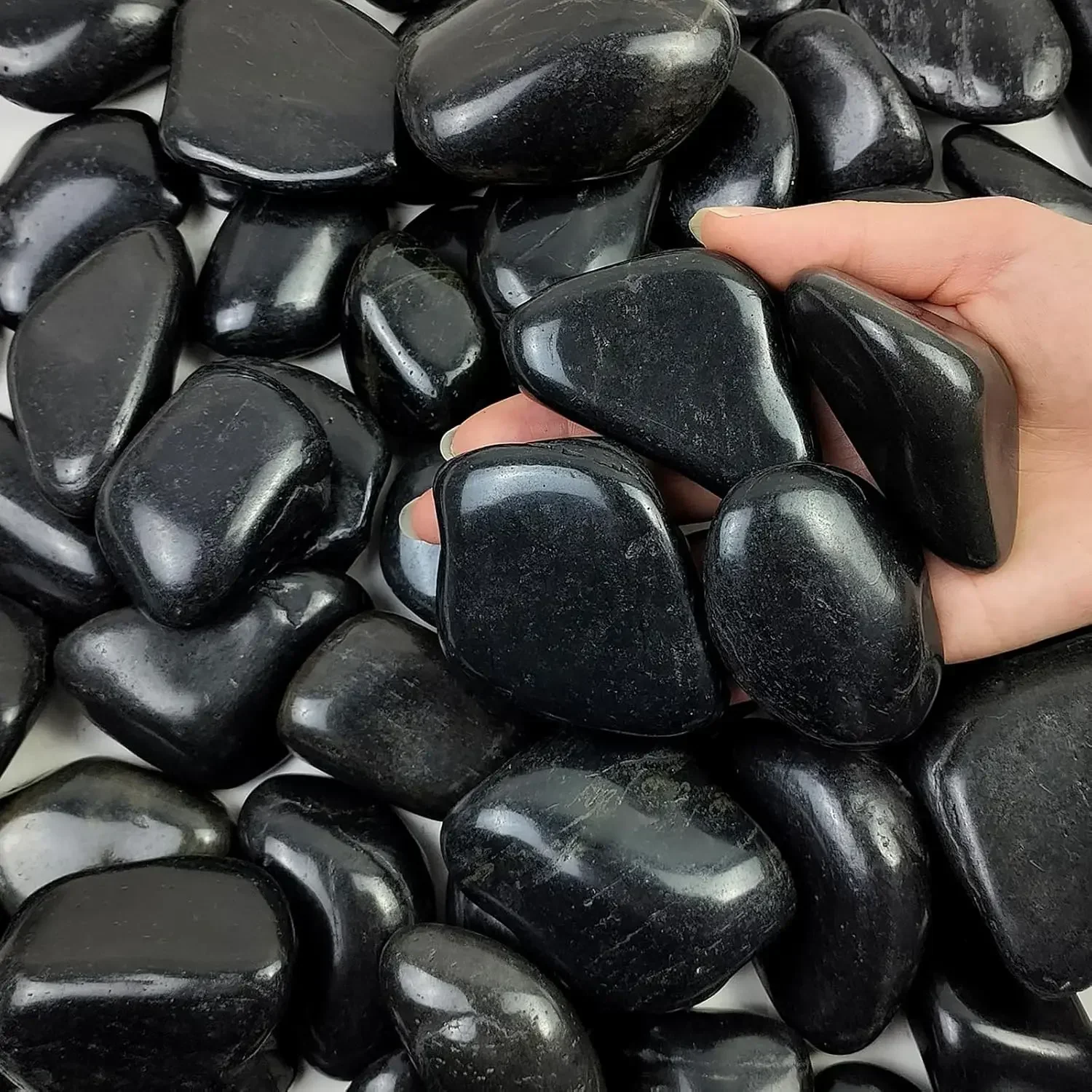 40 lbs Black River Rocks for L - đánh giá và giá Aquarium Planted Fish