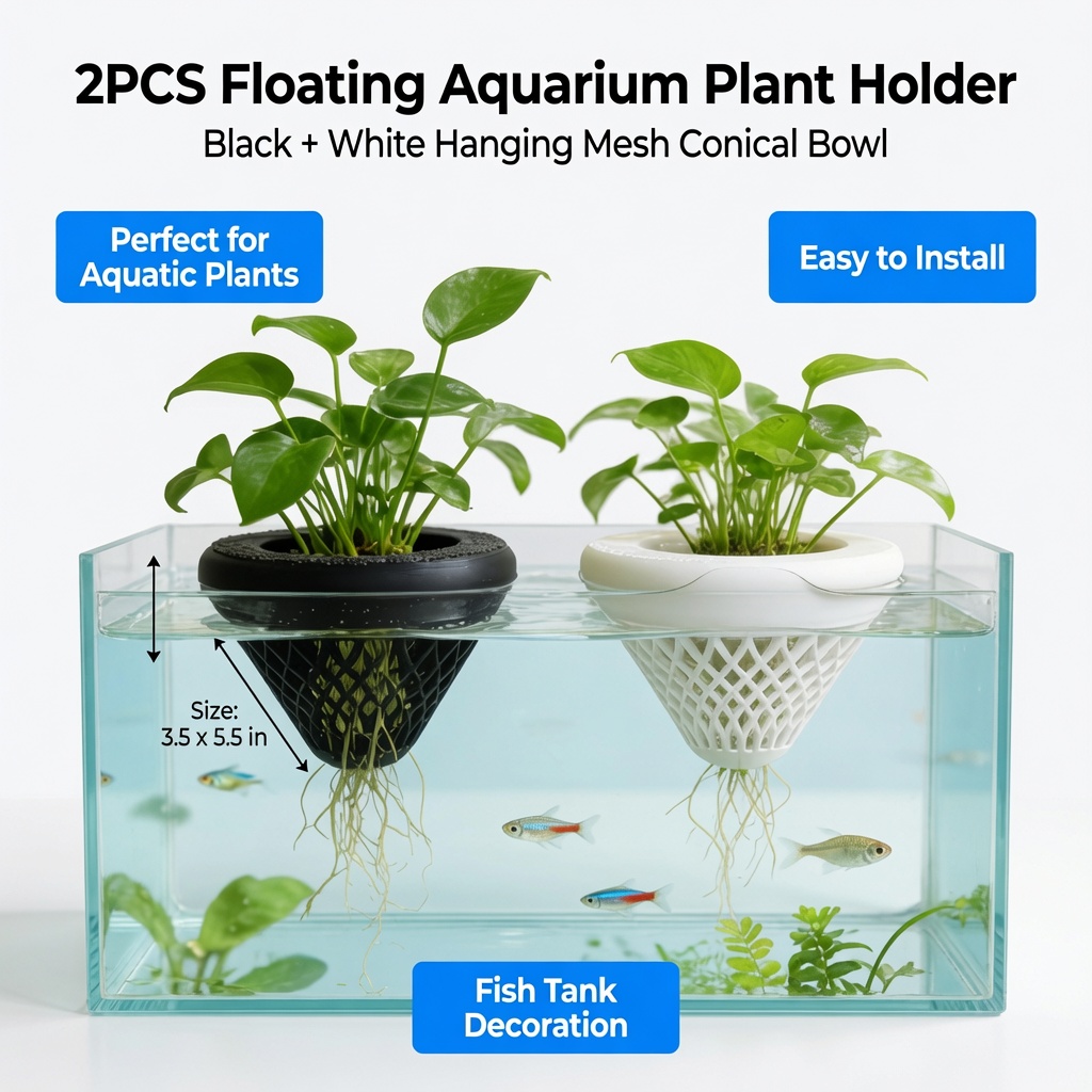 2PCS Floating Aquarium Plant H - đánh giá và giá Aquarium Plant Rings