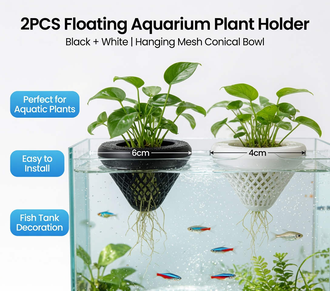 2PCS Floating Aquarium Plant H - đánh giá và giá Aquarium Plant Rings