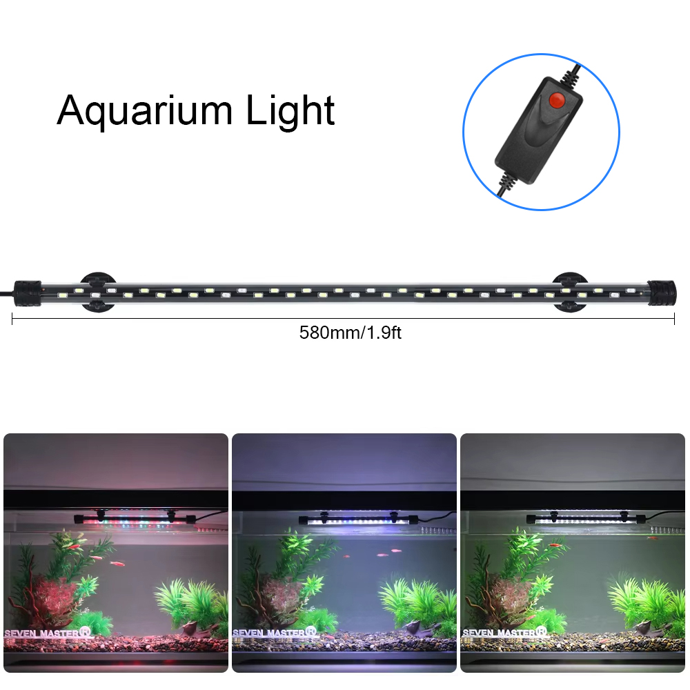 58CM  Aquarium Light LED Plant - đánh giá và giá Aquarium Plant Growth Light