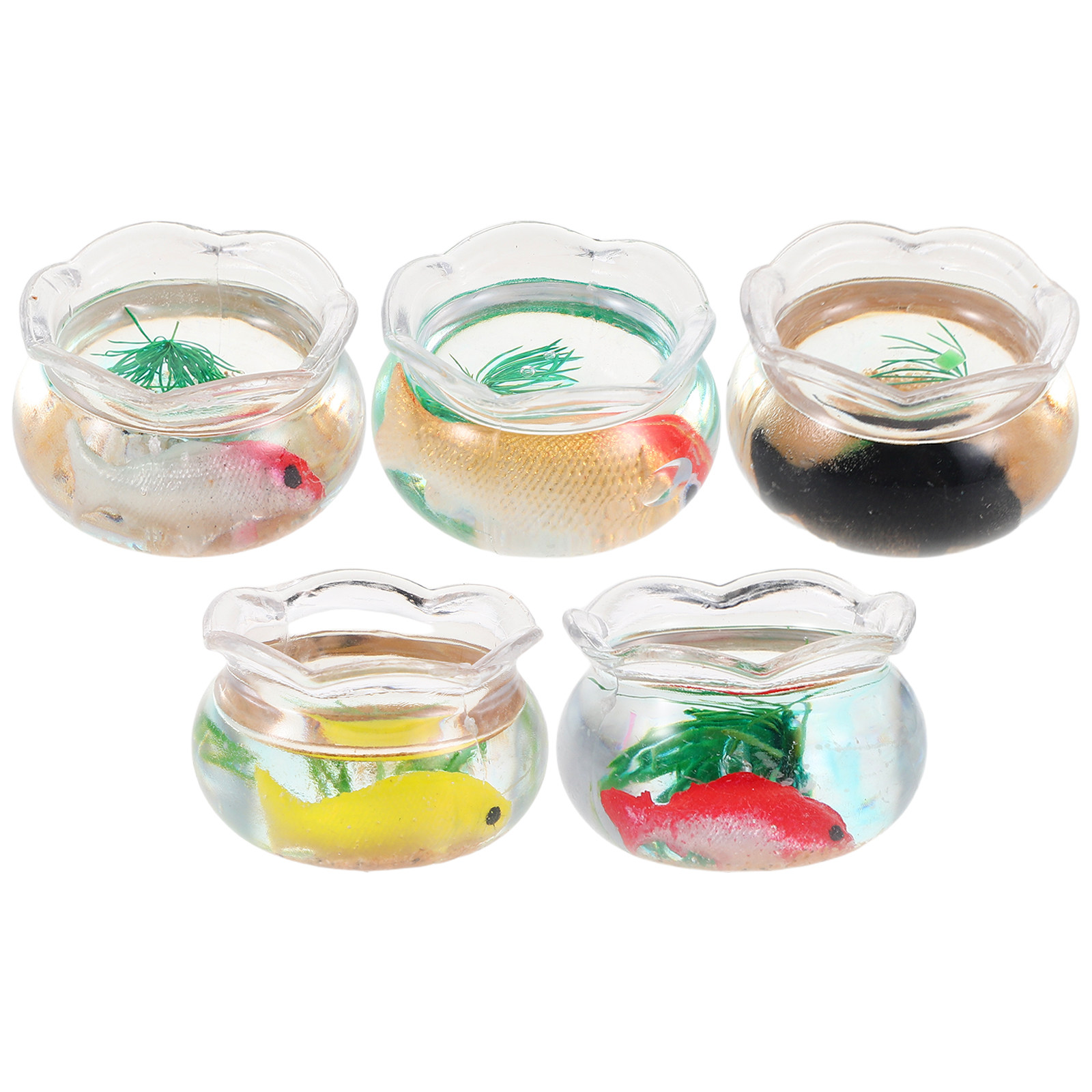 5Pcs Miniature Fish Bowl Small - đánh giá và giá Aquarium Planted Fish