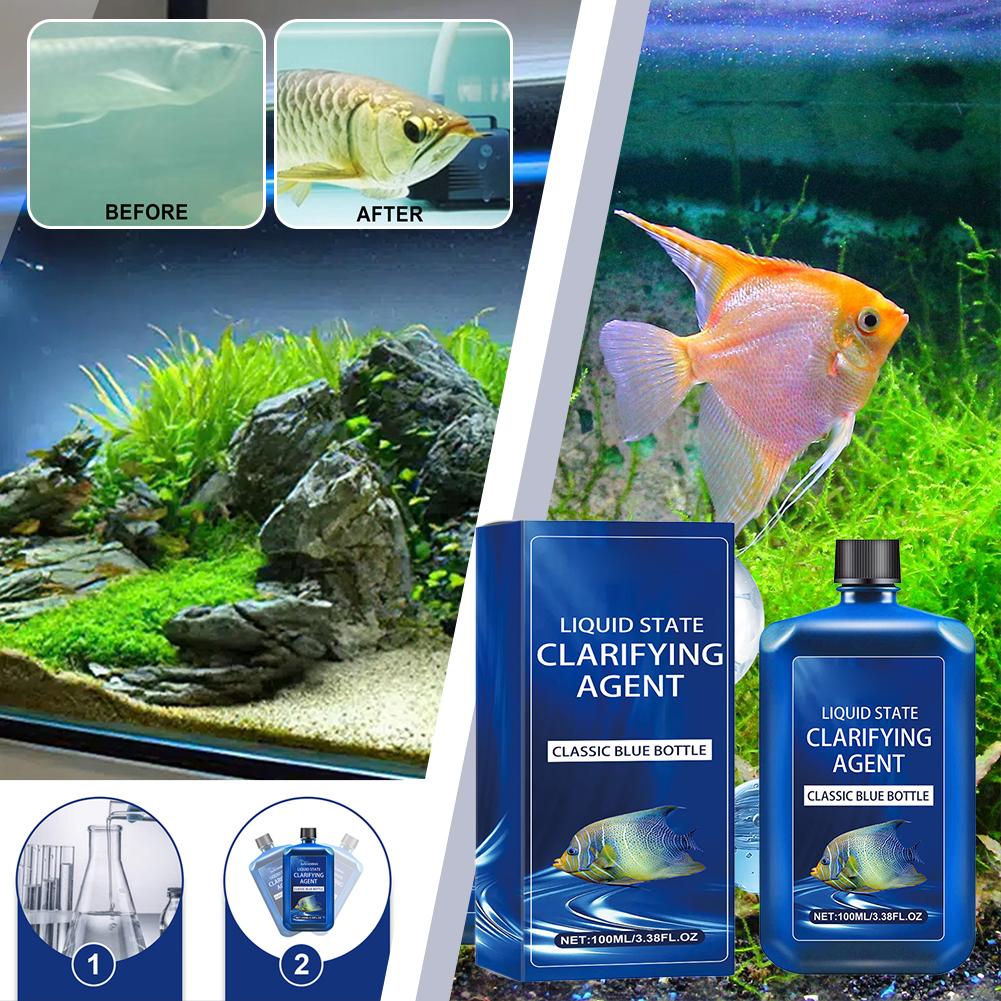 Aquarium Water Clarifier 100ml - đánh giá và giá Planted Aquarium Cleaning